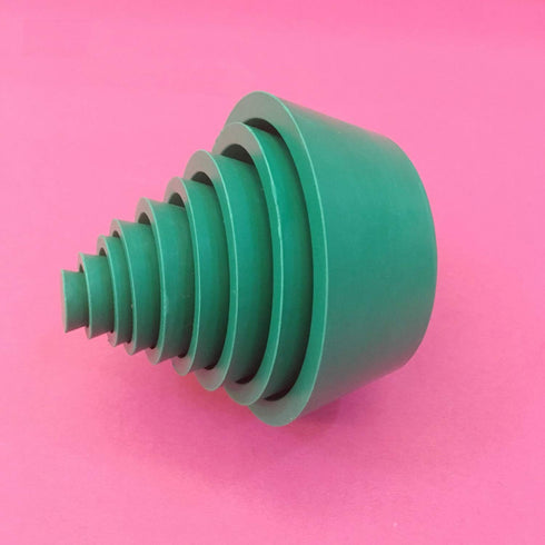 9 Count Filter Adapter Cones Set - Buchner Funnel Flask Adapter Set with Tapered Collar