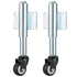 2" Spring Loaded Gate Caster, 2 PCS Heavy Duty Farm Gate Wheels with 4 Holes Mounting Plate, 110 Lbs Capacity
