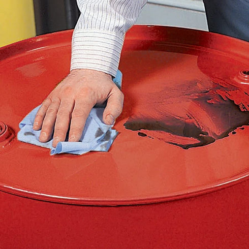 1 75 9.5' 16' PM50575 PIG Heavy Duty Shop Towels for Oil and Grime - Dispenser Box of Wipes - Each Wipe is x