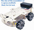 DWWTKL 4WD Programming 15+(Unassembled) DIY Mecanum Wheel Car Kit with Metal Chassis and TT Motor Smart Robot