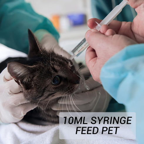 100 Pack 10ml Syringes with Cap, Luer Slip Tip, 10cc Bulk Sterile Sealed Syringe, No Needle