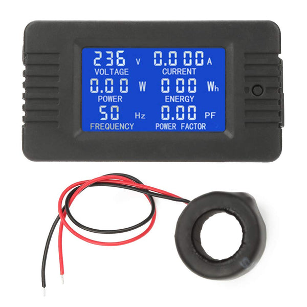 PZEM-022 Digital AC Current Voltage Power Meter LCD Display Ammeter Voltmeter Multimeter with Split Core Transformer CT