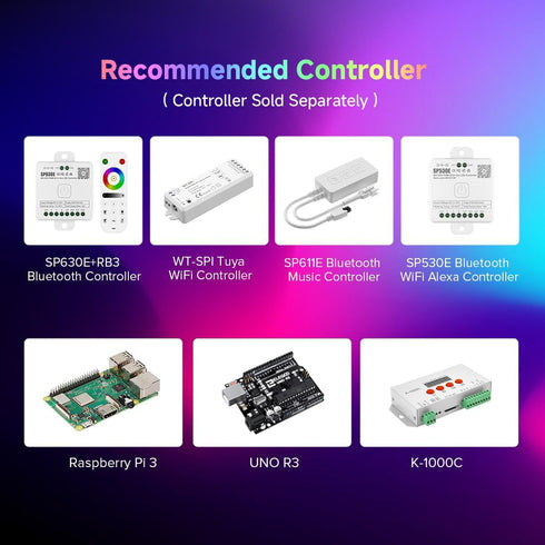 WS2811 864LED/m DC24V 9.8FT 24IC/m 12mm BTF-LIGHTING FCOB IC RGB COB LED Strip Flexible High Density Color Chasing
