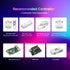 WS2811 864LED/m DC24V 9.8FT 24IC/m 12mm BTF-LIGHTING FCOB IC RGB COB LED Strip Flexible High Density Color Chasing