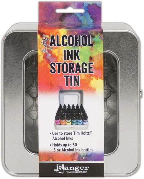 Ranger Tim Holtz Alcohol Ink Storage Tin - 6.38 x 6 x 3.13