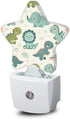 Cute Dinosaur Nightlight,Cartoon Baby Dino Star Night Lights Plug into Wall Decorations