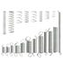 200Pcs 20 Kinds Zinc Plated Steel Coil Spring Wire Metal Extension and Compression Spring Repair Tool Assortment Kit