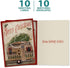 Tree-Free Greetings Season's Greeting Cards, Artful Designs, 10 Cards + Envelopes, Made in USA, 5 x 7