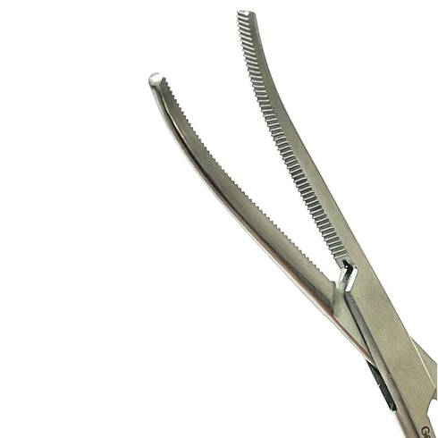 artlab 6.25") German Vinyl Grip Locking Straight & Curved Hemostat -Hemostat Forceps- Stainless Steel Locking Tweezer