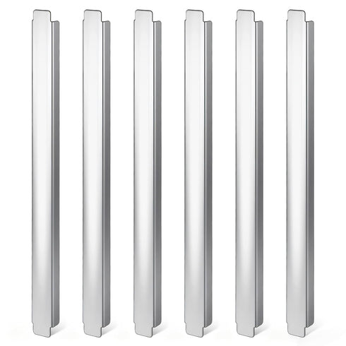 Lyksgir 6 Pcs 12 Inch Stainless Steel Adaptor Bar, Long Food Service Divider,