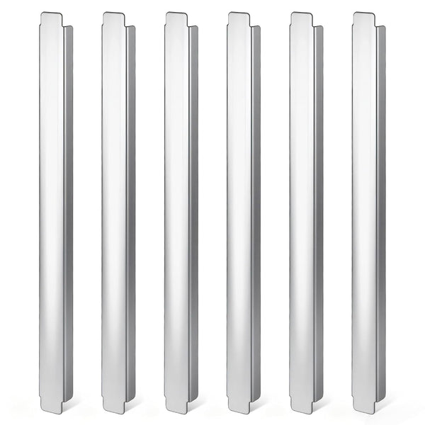Lyksgir 6 Pcs 12 Inch Stainless Steel Adaptor Bar, Long Food Service Divider,