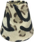 Royal Designs, Inc. CS-963-6 Animal Print Empire Chandelier Shade, Cowhide, 3 x