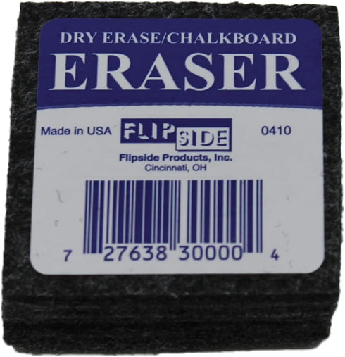 Flipside Products Student Eraser, 2" Width, 2" Length, 12 Per Pack, 2 Packs for School Supplies
