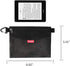 pack all Water-Resistant Zipper Pouch, Mesh Bags for Storage, Travel, Office (Black, Small)