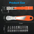 Mini Ratchet Wrench,Right Angle Phillips Magnetic Screwdriver for Tight Spaces with 1/4" Drive High Torque Offset Reversible Mini Ratchet Offset Screwdriver for Tight Areas - Mini Ratchet Set by OSDUE