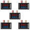 5pcs 0.28" LED Voltmeter Ammeter, Red and Blue Digital Multimeter Display Voltage Current Tester, DC 0-100V