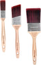 ROLLINGDOG 3PCS Ergonomic Paint Brushes for Walls - Cutting in Brush (1", 2", 3") for Detail Painting