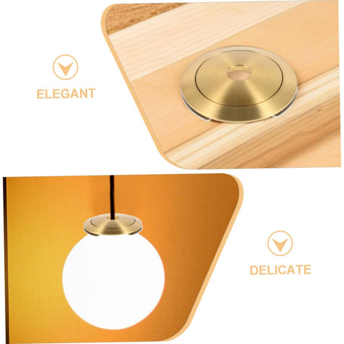 Cabilock Modern Iron Lamp Shade Adapter Ring Ceiling Canopy Hardware for Chandelier Pendant Light and Wall Sconce Decor
