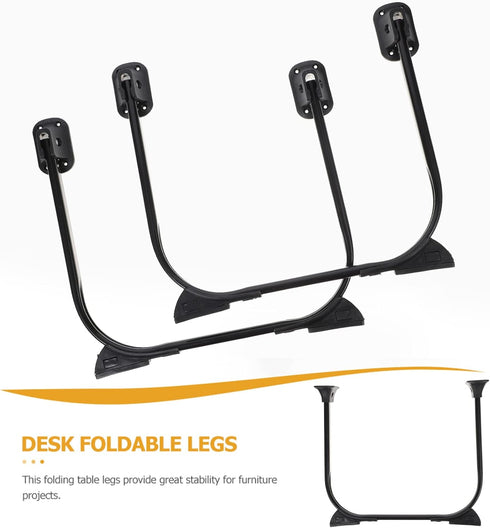 2pcs NUOBESTY Folding Metal Hairpin Legs for Furniture Space-Saving Design for Sofa Tv Stand and Tables and Easy