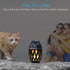 DiKaou LED Flame Outdoor Table Lamp Torch Table Lamp with Blutooth Speaker, Rechargeable Ambience Lantern with Flickers