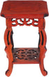 Garneck Wood Plant Stand Unique Design Small Decorative Pedestal Base for Indoor