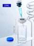 10ml (50 Pack) Glass Vials for Injections, Self-Healing Injection Port, Sterile Empty Vials for Injections with Sealed