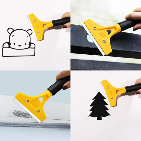4 inch 100pcs WRAPXPERT Scraper Blade Replacement Razor Blades for Cleaning Glass Wall Windows Stove
