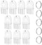 CIATBYYJ 10 Pcs Paper Towel Dispenser Keys, Universal Dispenser Key with 5 Key