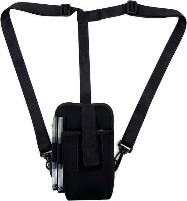 Wanty Barcode Scanner Chest Harness Holster, Mobile Computer Handheld Barcode Scanner Holder Carrying