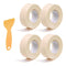 Uxcell 4 Rolls Caulk Tape - 0.9" x 10.5Ft PVC Waterproof Self-Adhesive Sealing Strip for Kitchen Bathroom