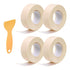Uxcell 4 Rolls Caulk Tape - 0.9" x 10.5Ft PVC Waterproof Self-Adhesive Sealing Strip for Kitchen Bathroom