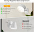 Cnlux Set 4400mAh Dimmable 360 Wireless Wall Sconces of Two, Rechargeable Battery Operated Sconces with Remote & Touch