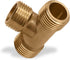 Tee Pipe Fitting, Brass Tee Connector 1/2" Male x 1/2" Male x 1/2" Male for Plumbing Repair