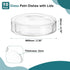 PATIKIL 60mm High Borosilicate Glass Petri Dishes with Lids, 10 Pack Petri Plates Tissue Culture Plate for Lab Science Experiment, Clear