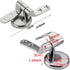 Toilet Seats Hinges, Zinc Alloy Hinge for Toilet Lid Universal Toilet Top Cover Lid Seat Fixings with Screws