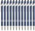 PASISIBICK 12 Pieces Blue Ballpoint Pen with Stylus Tip, 2 in 1 Stylish Metal Pen for Touch Screens, Black Ink (12 PCS)