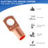 150Pcs Copper Wire Lugs, Battery Cable Ends AWG 2-12 Gauge Connectors with 86Pcs Heat Shrink Tubing Kit