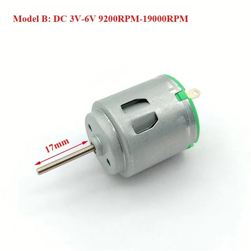 CFNXKTWBR 1PC R260 3V-6V 3V-12V 24mm 3V-12V) Mini Electric Motor / High Speed Micro Round Motor Long Shaft DIY Toy Car
