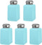 MECCANIXITY 200ml Solvent Alcohol Dispenser, Blue Push Down Pump for Acetone Cleanser, Makeup Remover, 5Pcs