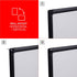 Universal Design Series Deluxe Dry Erase Board, 24 x 18, White Surface with Black Anodized Aluminum Frame