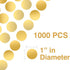 Performore Gold Circle Stickers, 1 Inch Round Labels, Metallic Gold Dots, 1000 Stickers per Roll