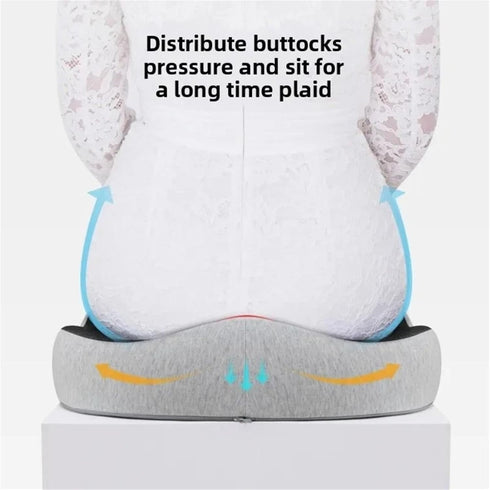 JJKSKV Tailbone Orthopedic Memory Foam Coccyx Cushion for Pain Relief - Non-Slip Seat Cushion for Office Chair