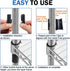 Wire Shelf Clips, 28 Pack Plastic Metal Clips for 1" Post, Black Wire Shelving System Replacements