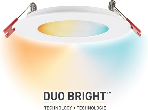91415 4", Globe Electric DuoBright Recessed Light, White