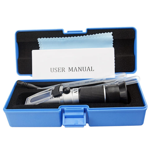 Honey Refractometer for Moisture, Brix and Baume, 3-in-1 Uses, 58-90% Brix Scale Range for Honey, Maple Syrup, and