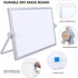 Small Dry Erase White Board, Magnetic Desktop Whiteboard with Stand, Mini Easel Double Sided for Kids Drawing