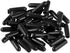 uxcell 50pcs Rubber End Caps, Black Vinyl Round Tube Bolt Cap Cover, 2.5mm ID, Screw Thread Protectors, 0.1 inch