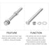 Hex Head Screws Bolts, Nuts, Flat & Lock Washers Kits - 3/8-16x4" Stainless Steel Fully Threaded Set