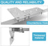 6PCS Mending Plates, 3.11'' x 1.57'' Flat Metal Bracket with Holes, Stainless Steel Connector