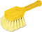 Rubbermaid 9B29CT Long Handle Scrub 8" Plastic Handle Gray Handle w/Yellow Bristles